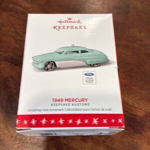 HALLMARK 1949 MERCURY ORNAMENT KEEPSAKE KUSTOMS #2 IN SERIES FROM 2016- NIB